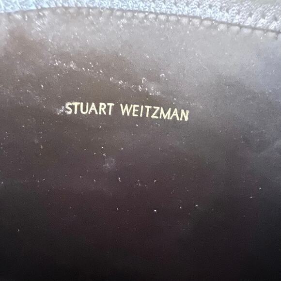 Stuart Weitzman Lowland Tall Ultralift Leather Black Boots Size 10.5B - Picture 13 of 16